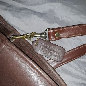 Coach leather shoulder bag